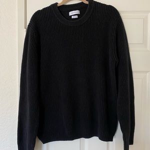 Urban Outfitters Black Cotton Knit Sweater